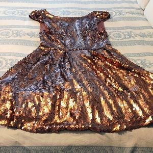 Bebe bronze sequence dress- Brand new